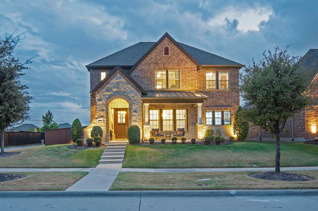 a front view of a house