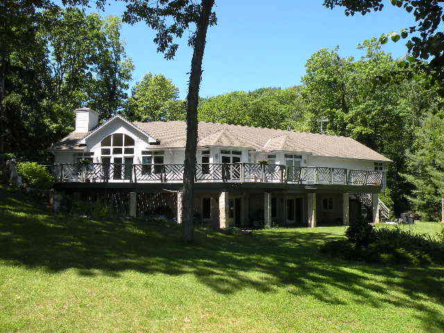 View of home from lake