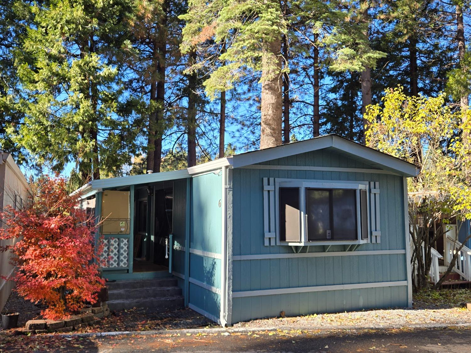 a front view of a house with yard