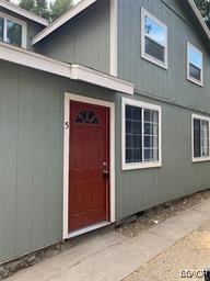 a view of front door of house