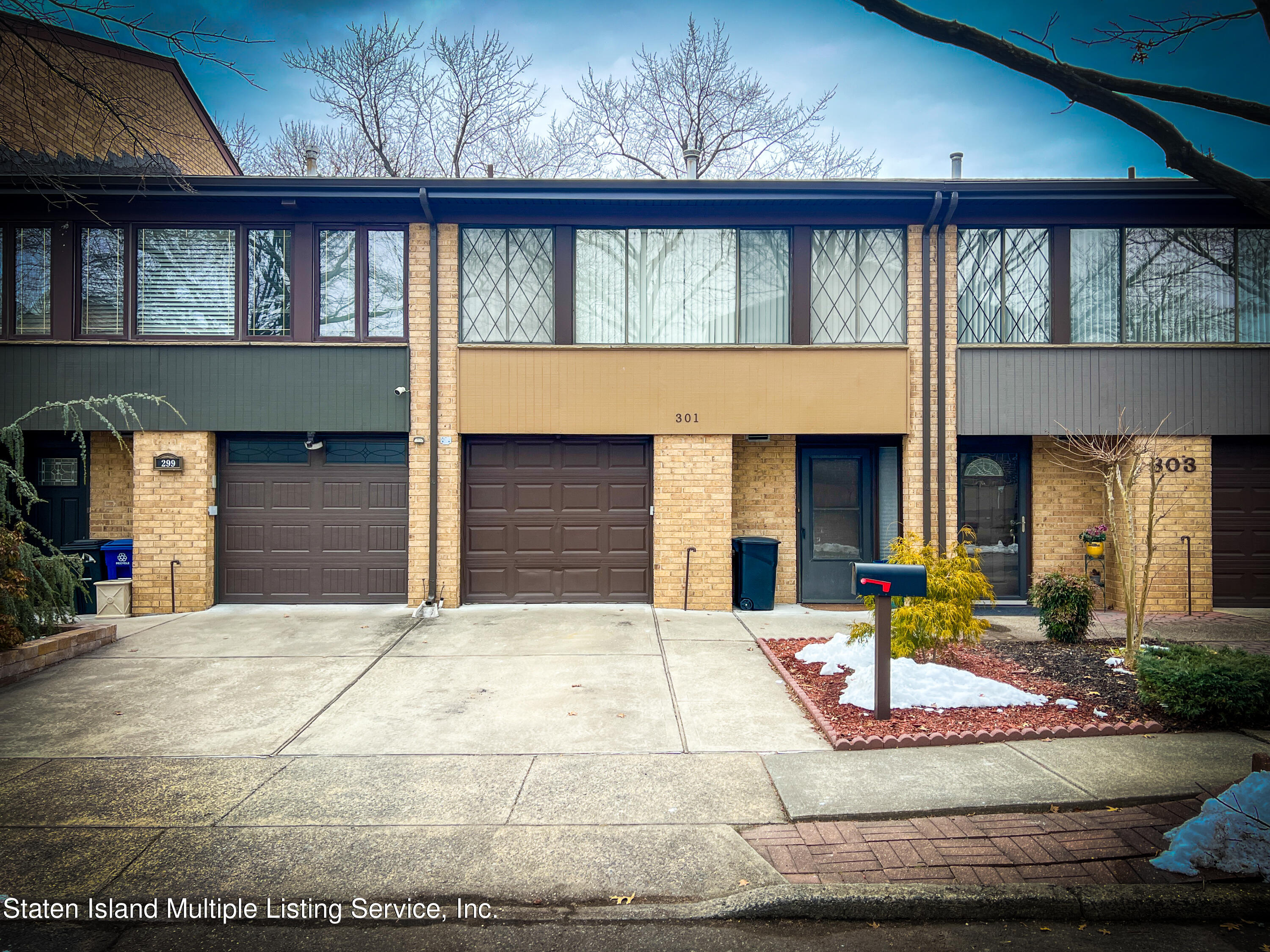 a front view of a house