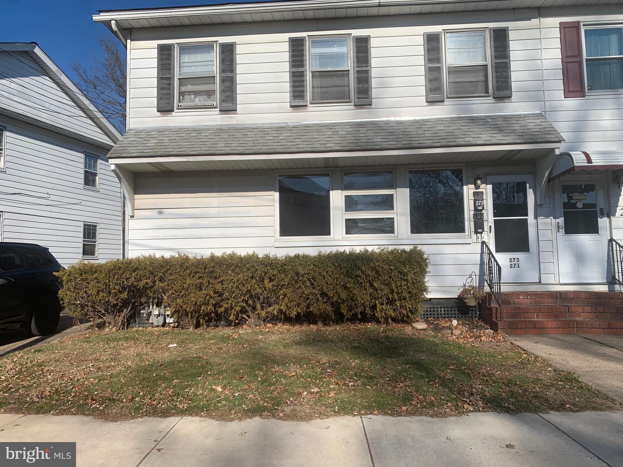 a front view of a house