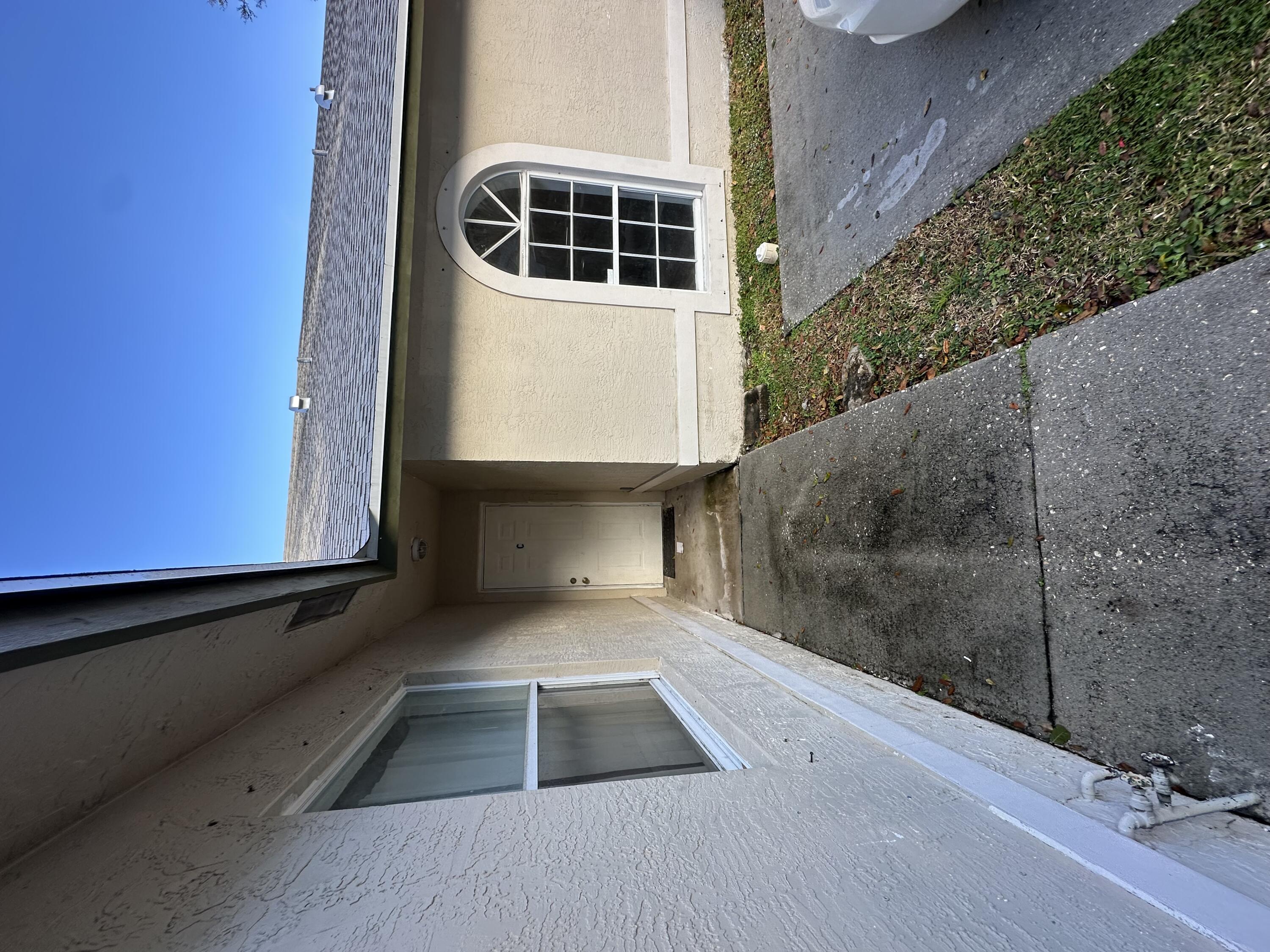 a view of front door of house