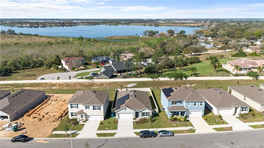 Aeral Front area view Lake