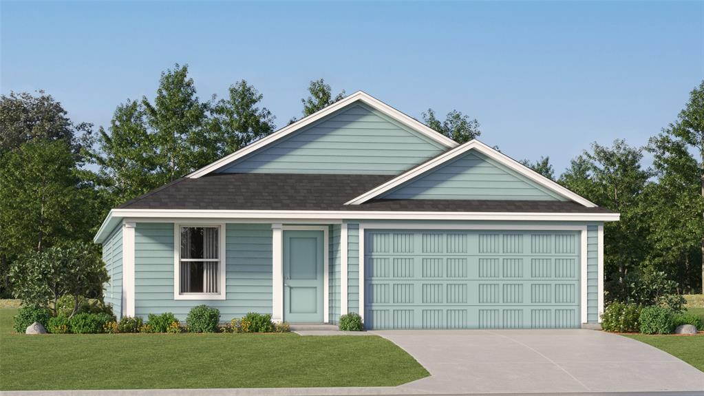 front view of a house and a yard