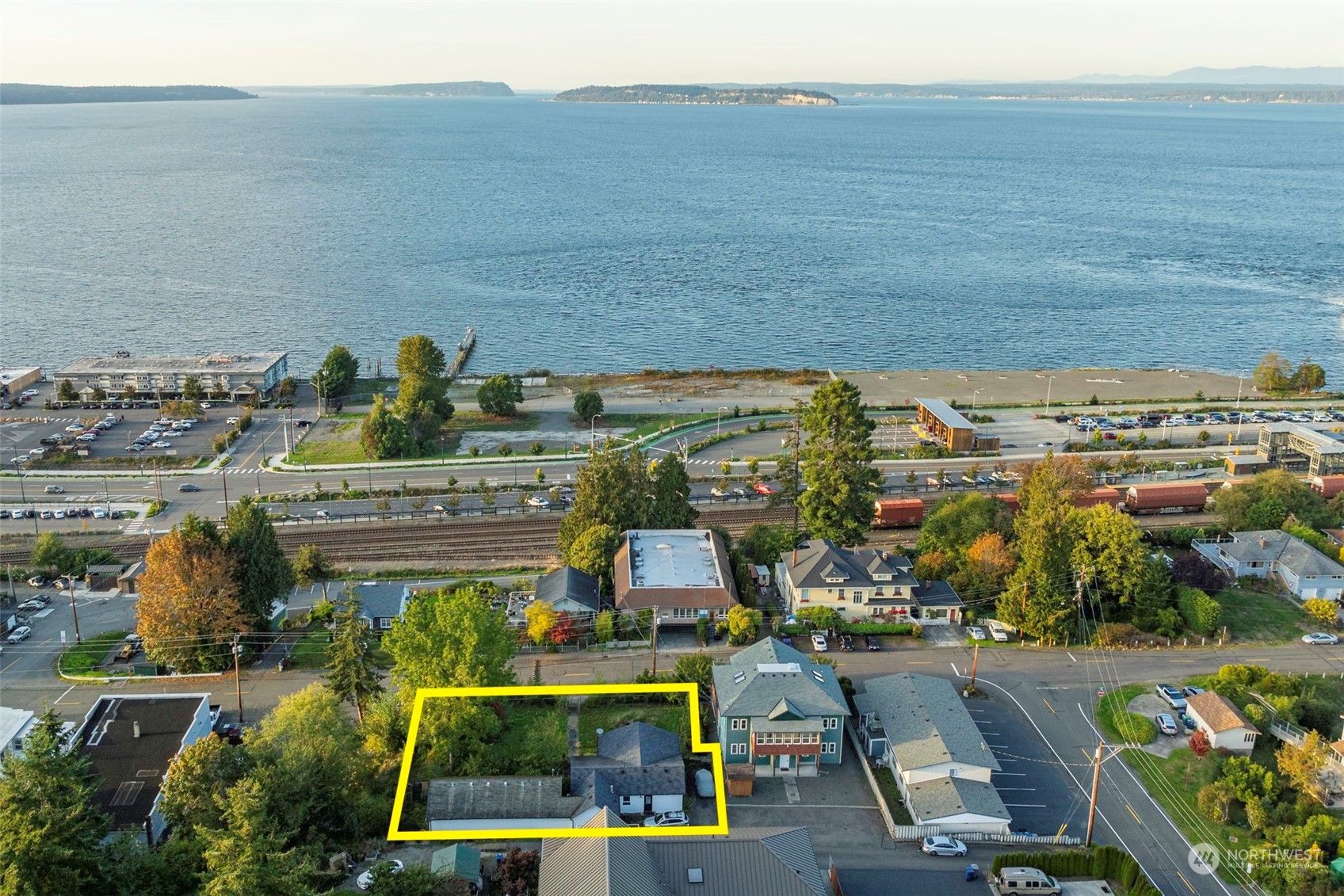 a view of houses with outdoor space