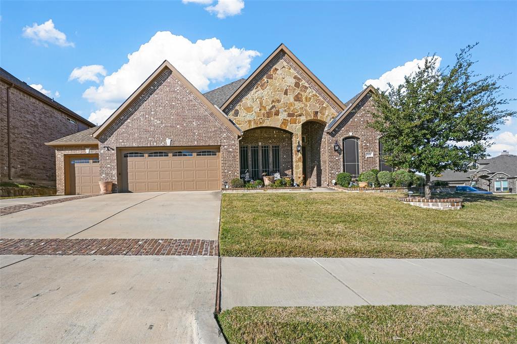 front view of house with a yard