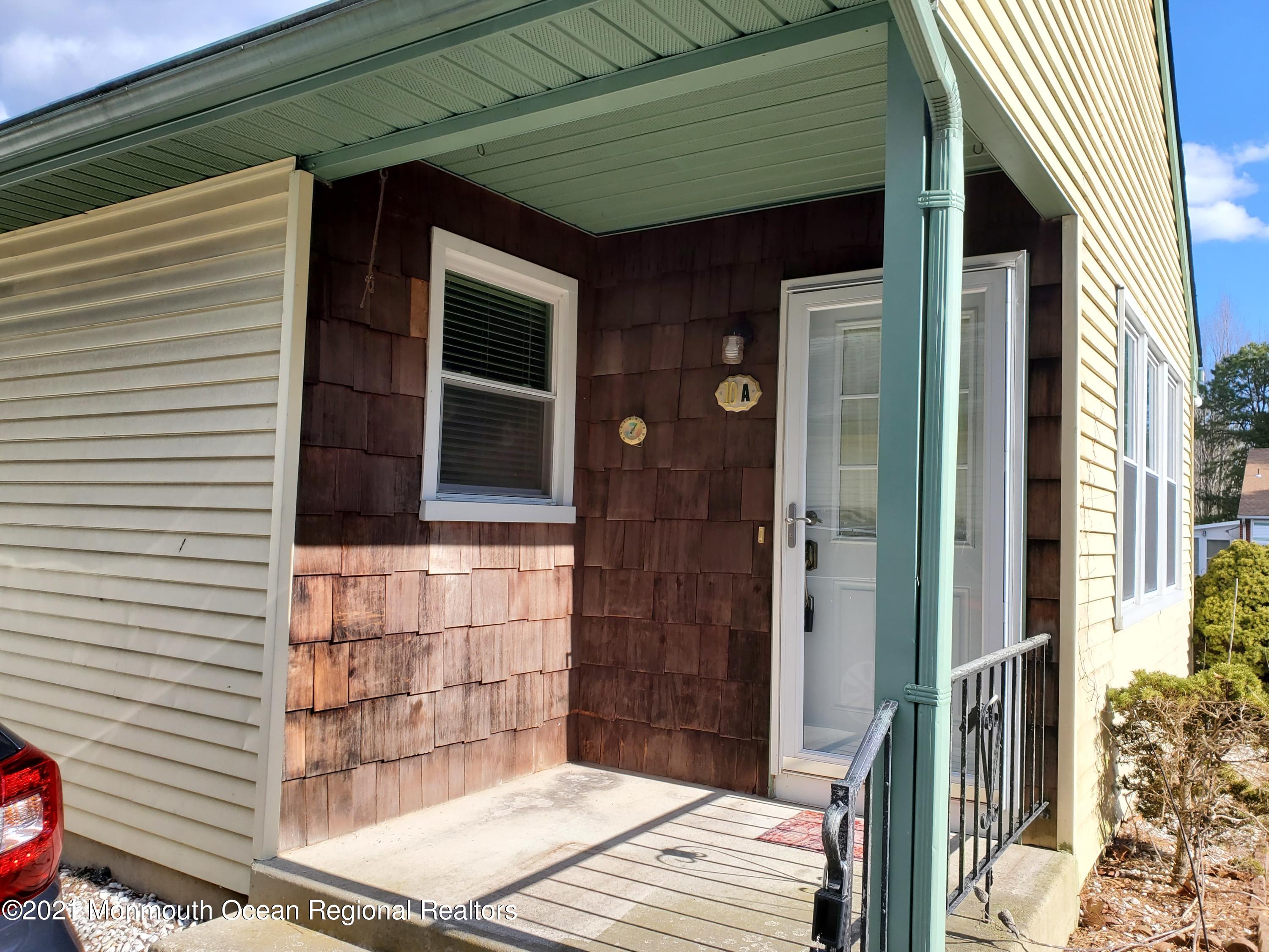 a view of front door of house