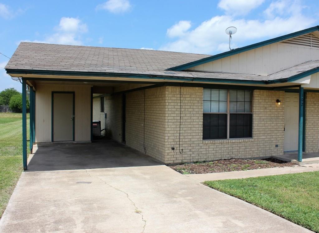 a front view of a house