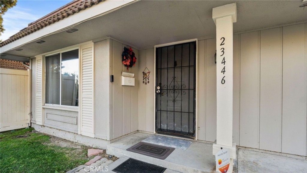 a view of front door