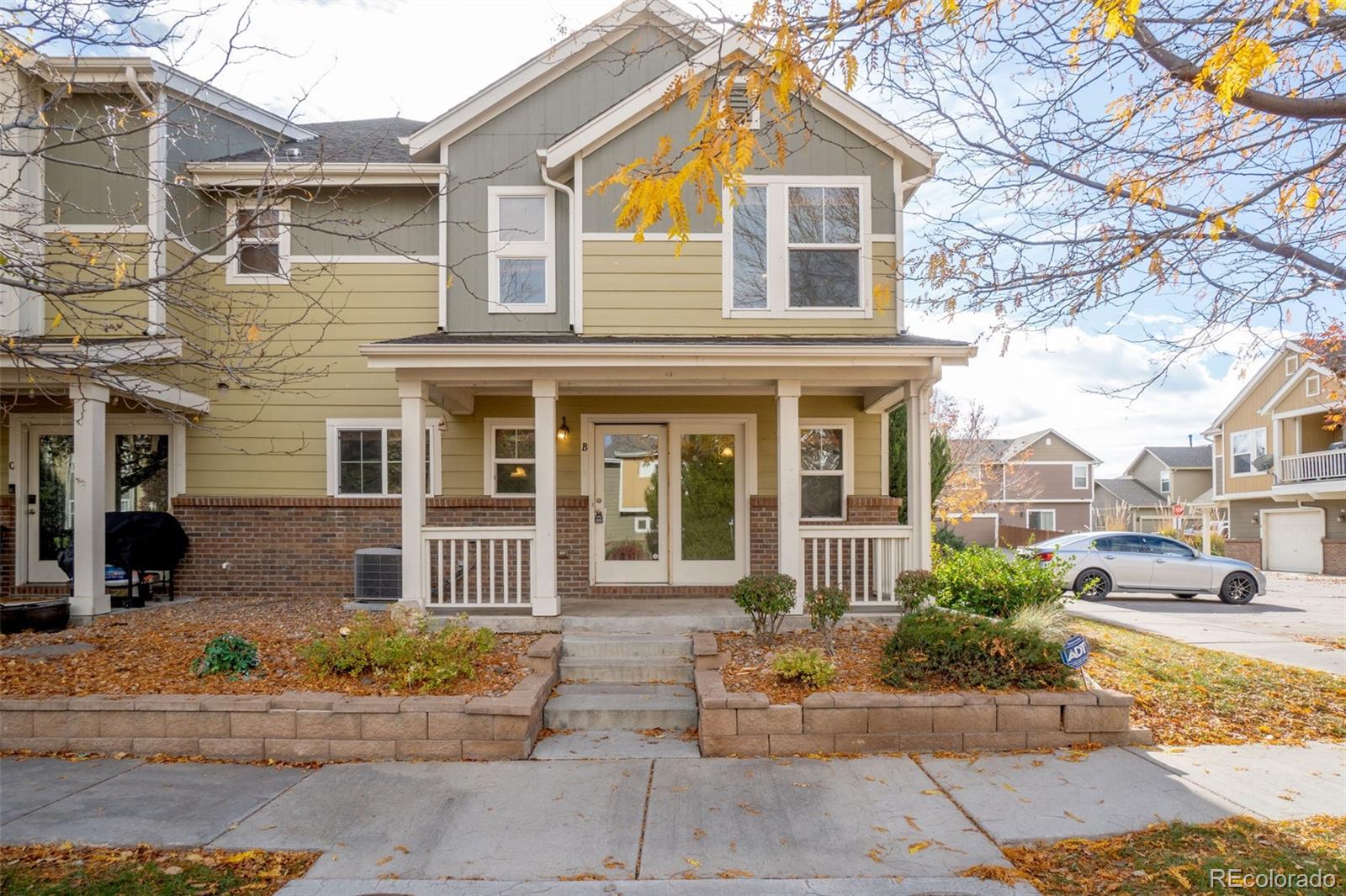 a front view of a house