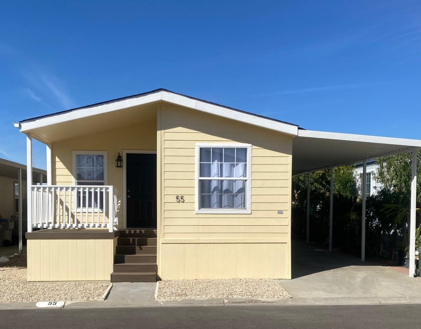 a front view of a house