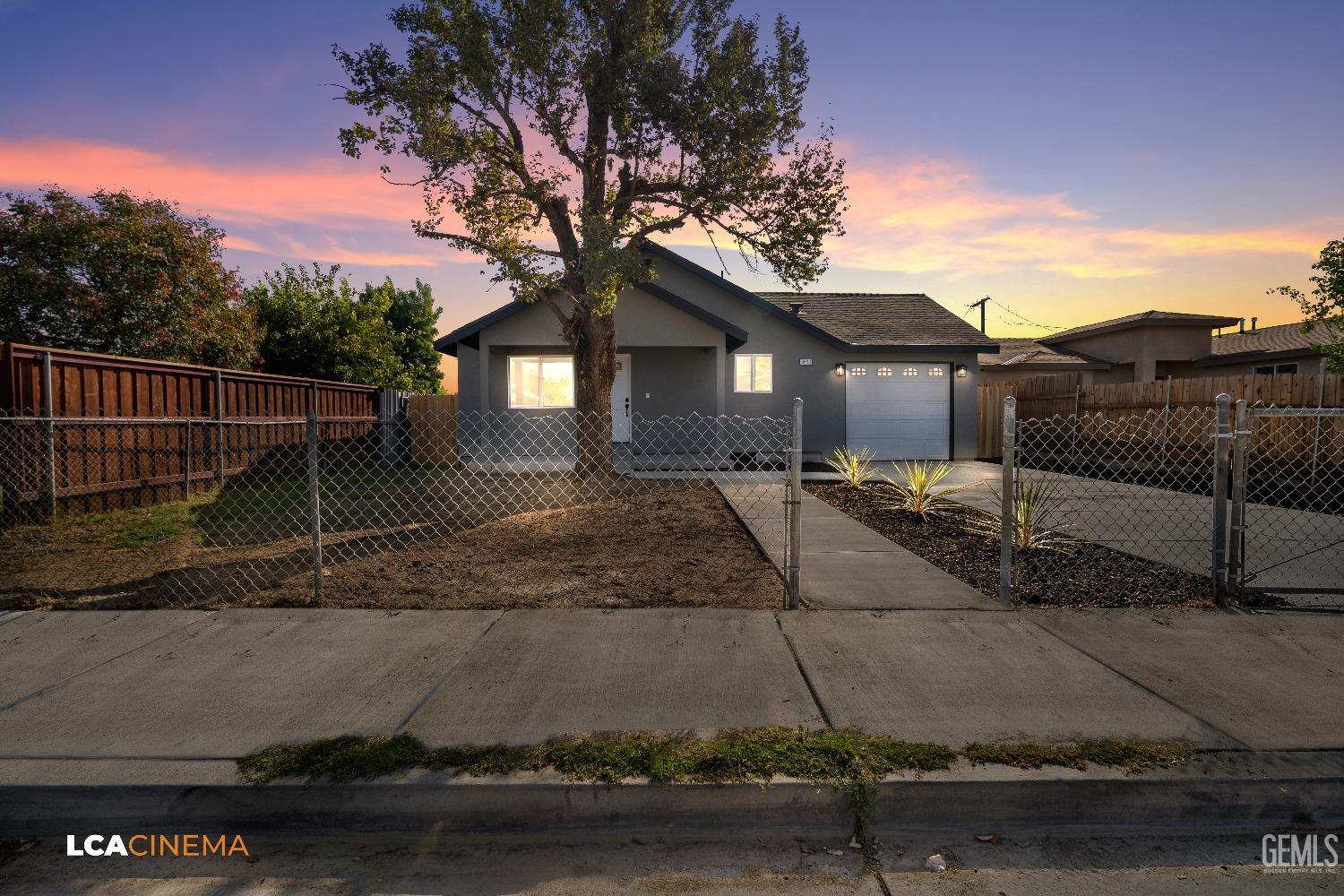 a backyard of a house