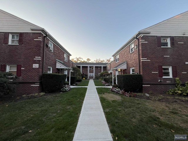 a view of a patio front of house