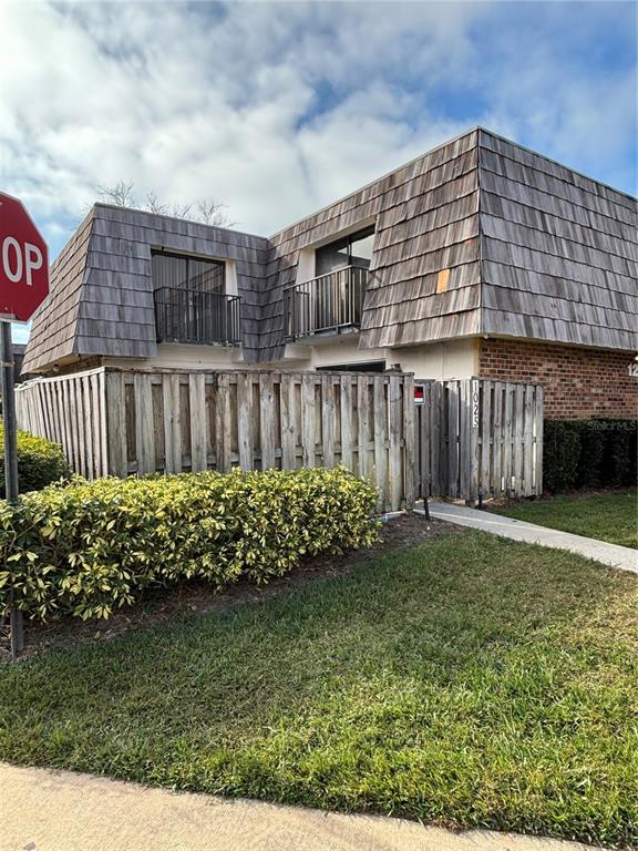 a front view of a house