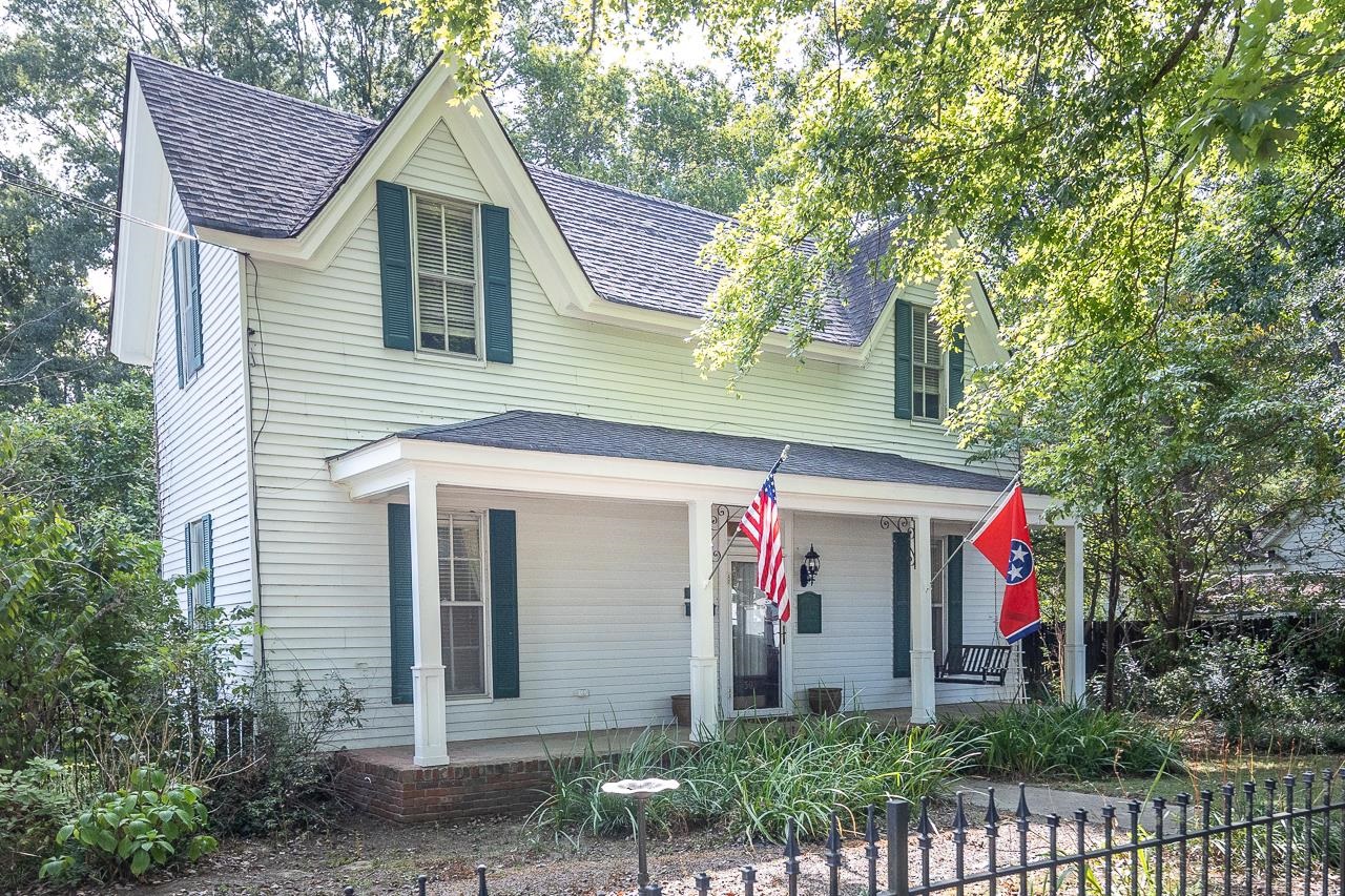 a front view of a house with entryway