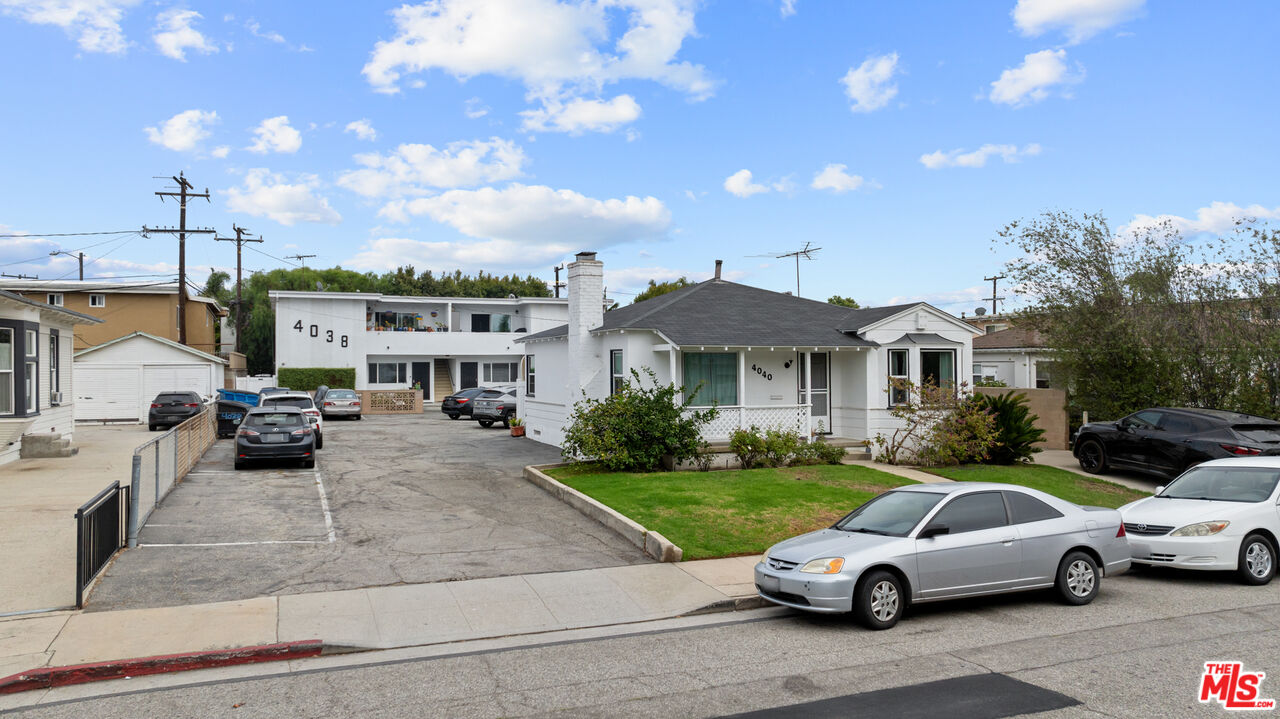 a house view with a garden space