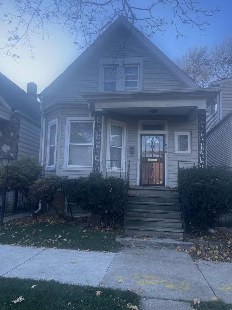 a front view of a house