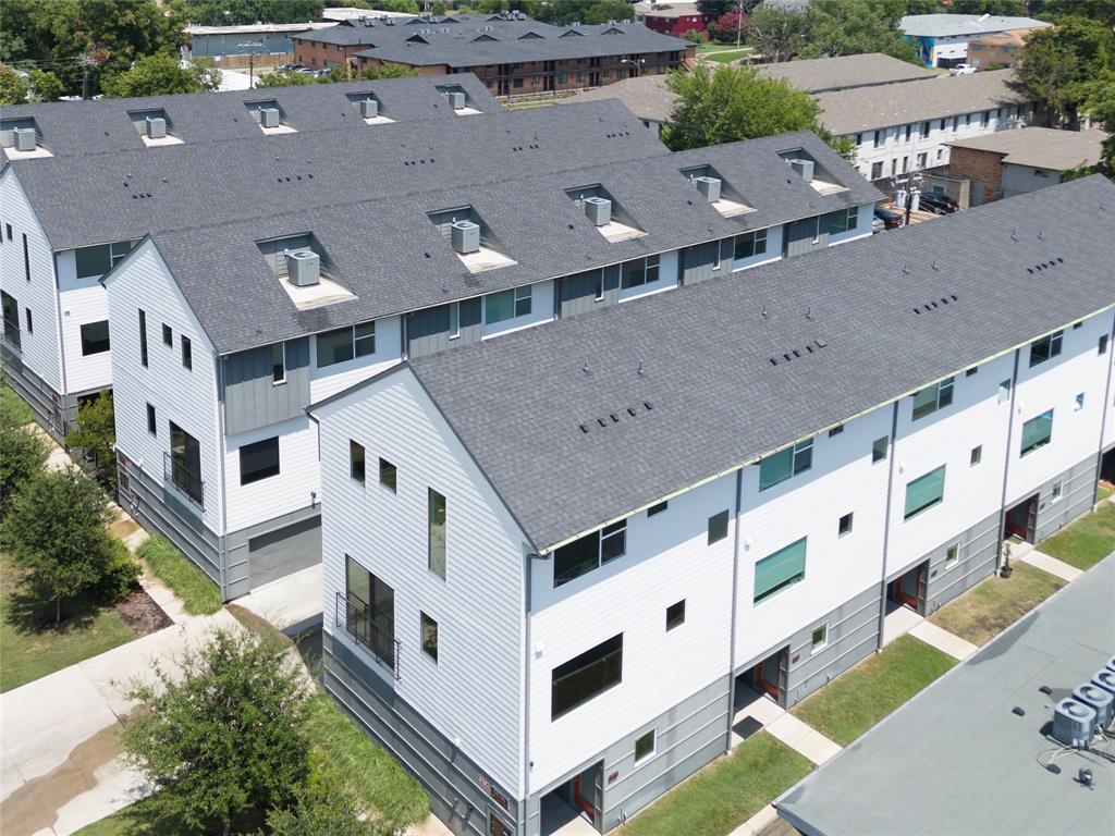 a aerial view of a large building