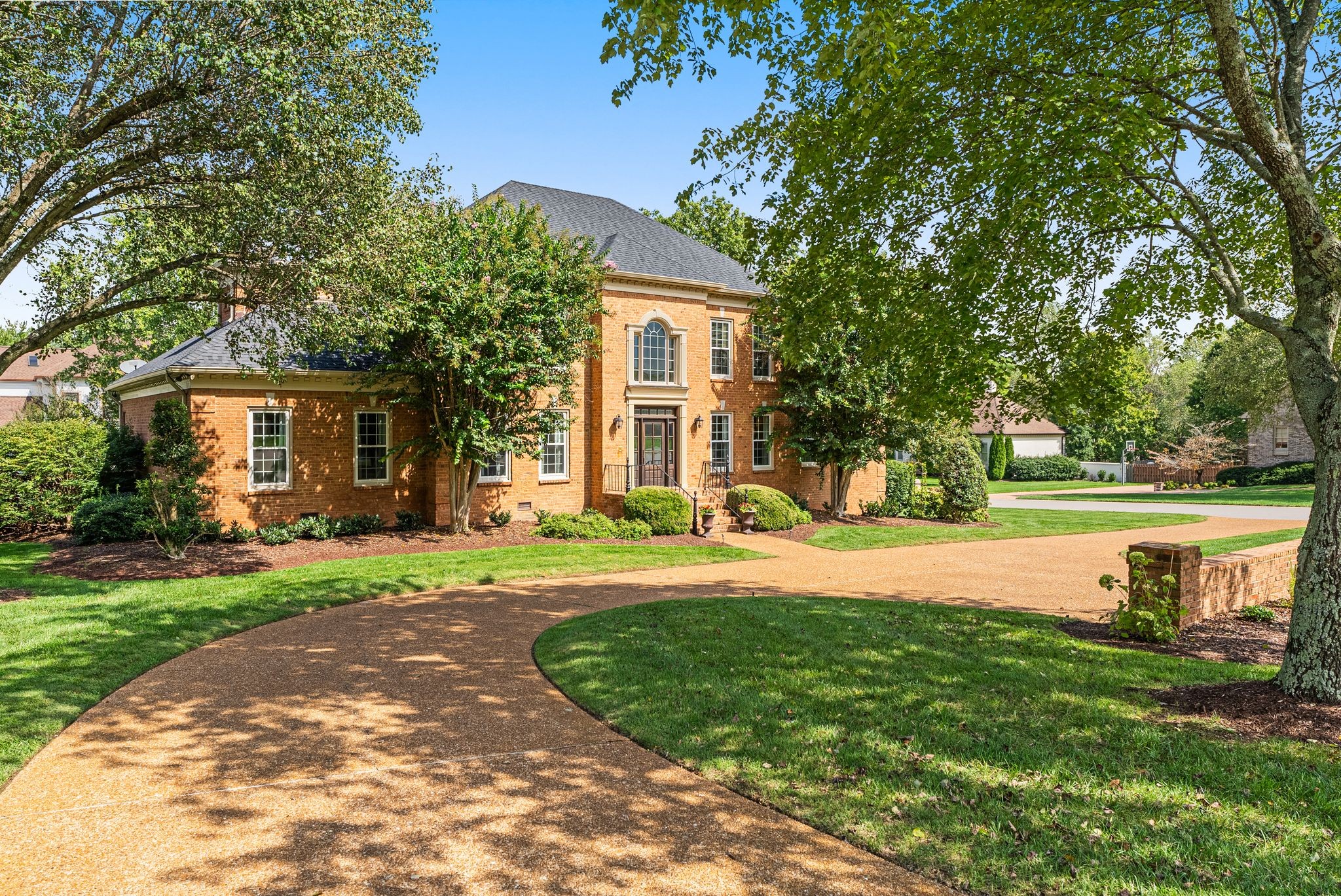 a house with garden area