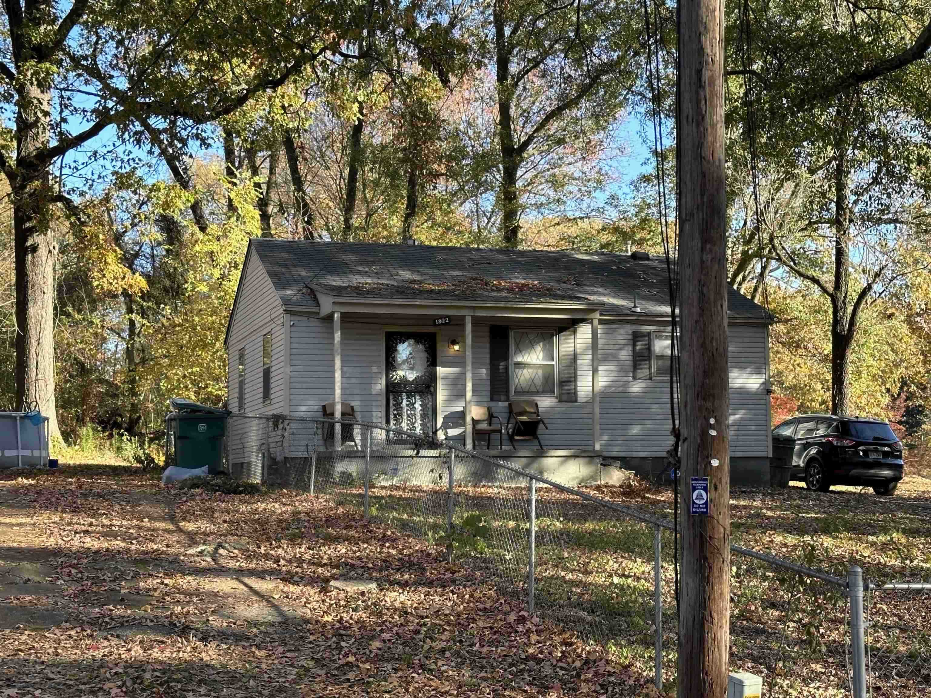 View of front of home with covered porch