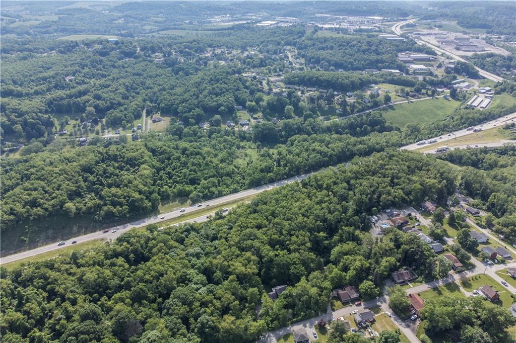 an aerial view of forest