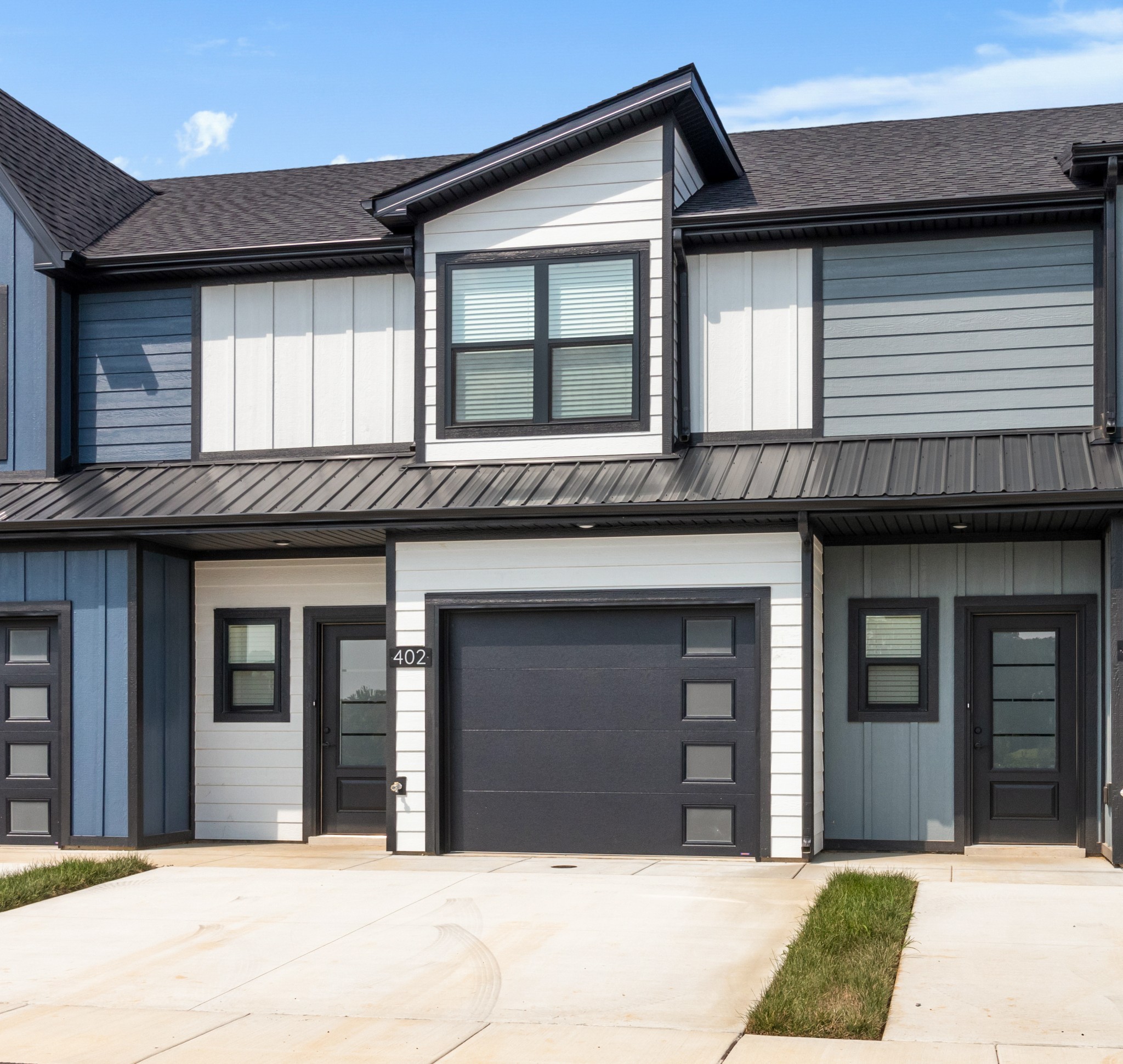 a front view of a house