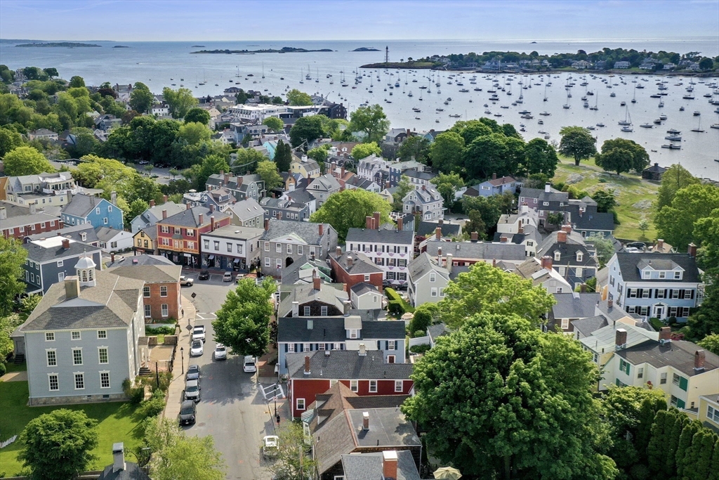 an aerial view of multiple house