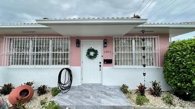 a front view of a house