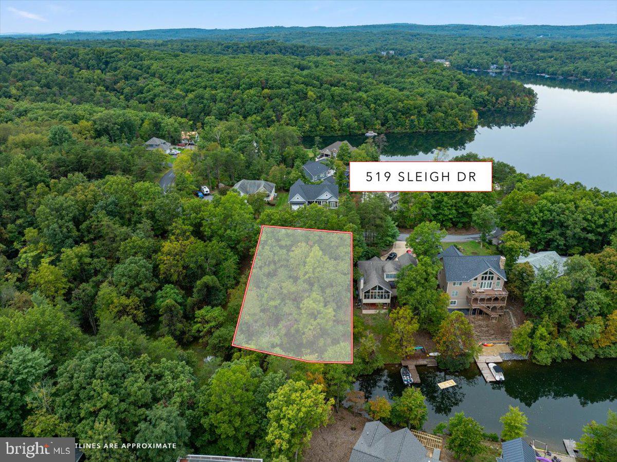 an aerial view of a park