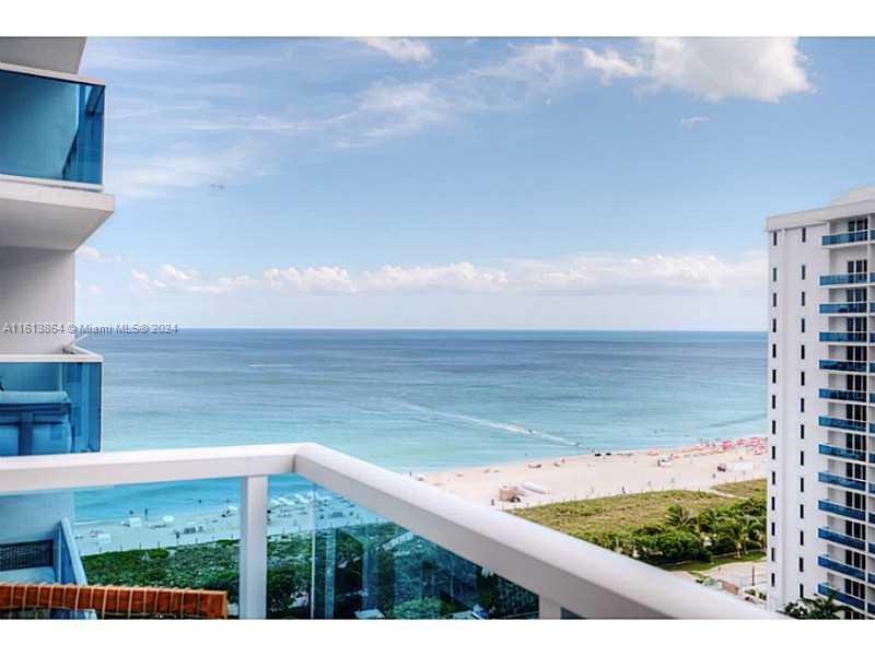 a view of an ocean and beach