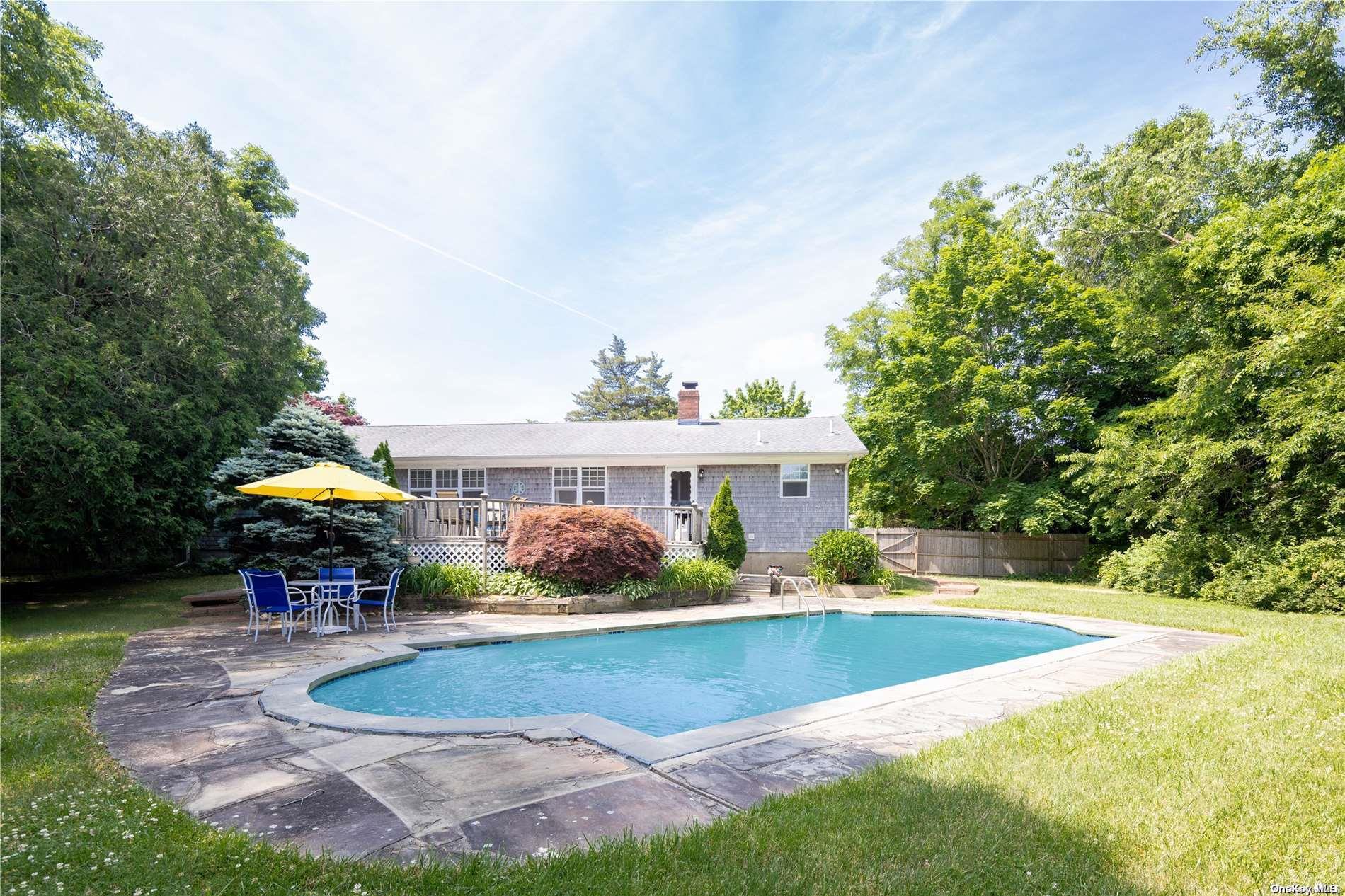 Gunite pool in private yard