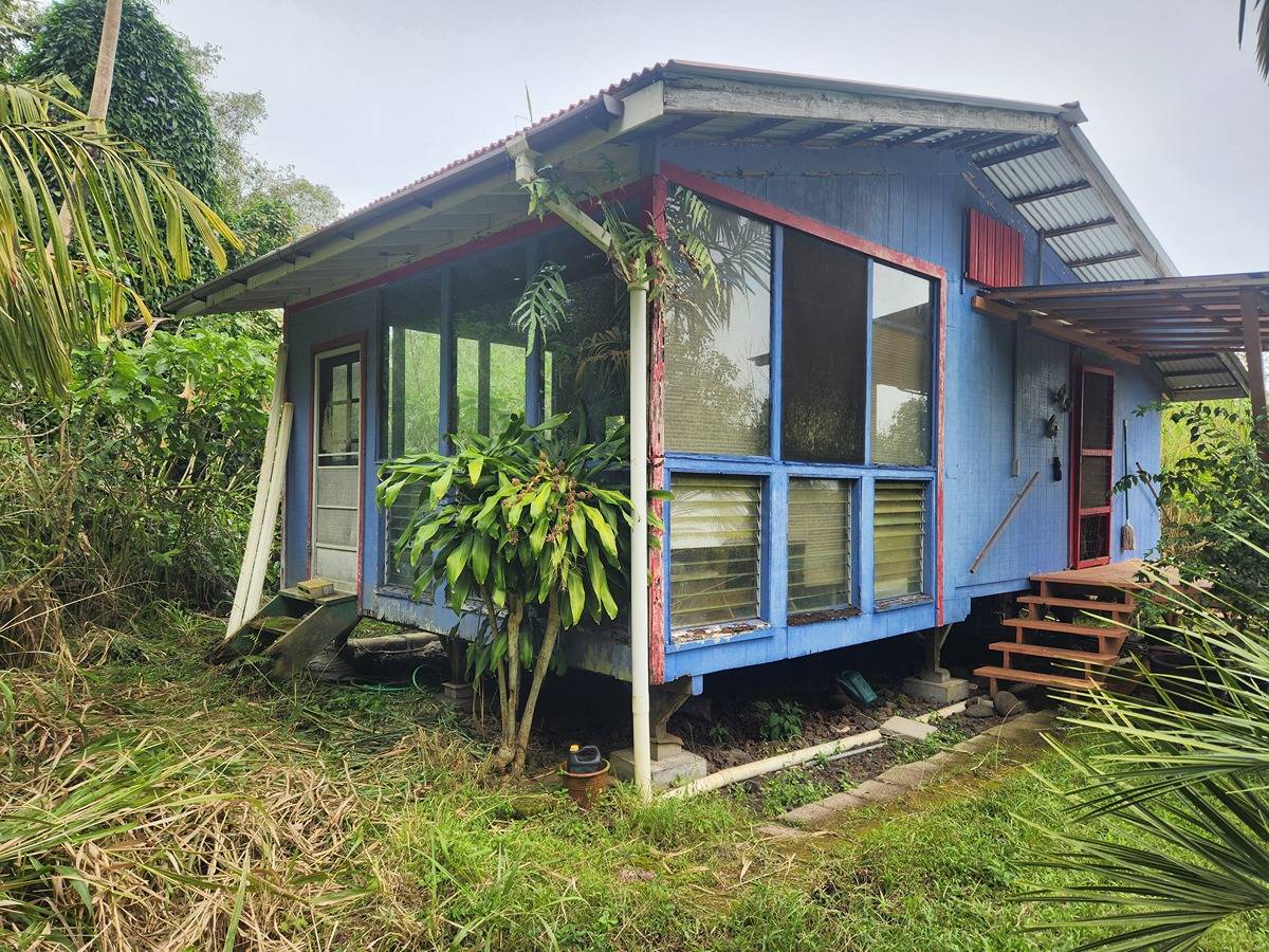 Main cabin houses a kitchen, bath and bedroom