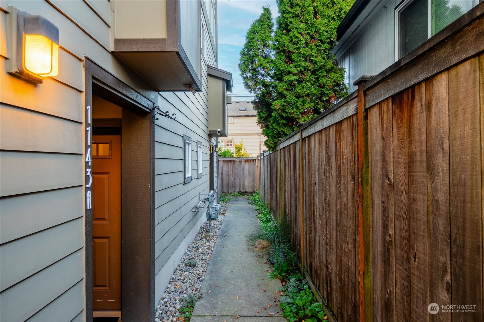 a view of a pathway of a house