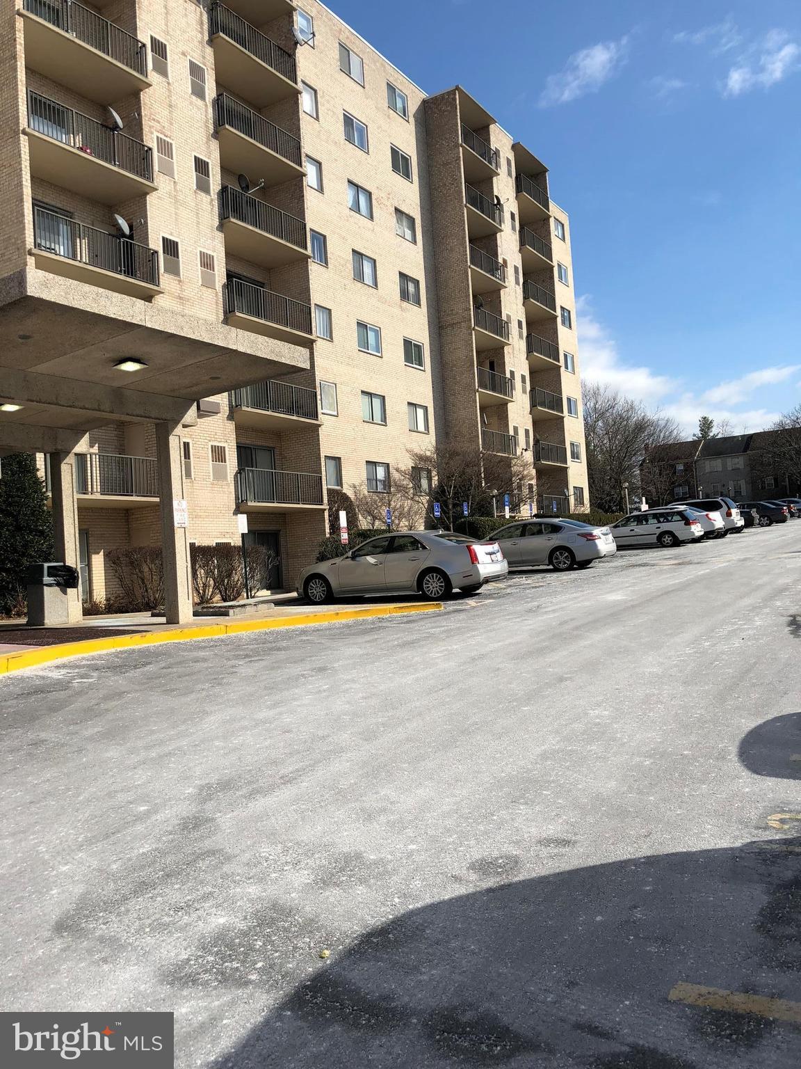 a building with view of street