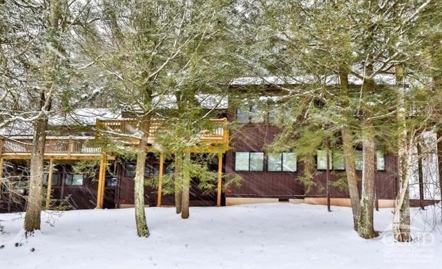 a view of a building with a trees