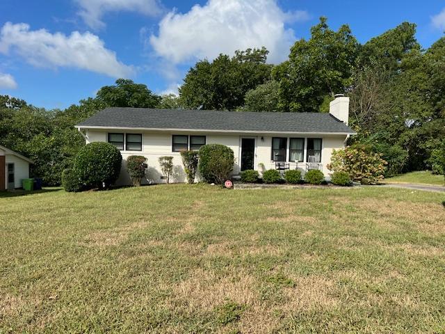 front view of house with a yard