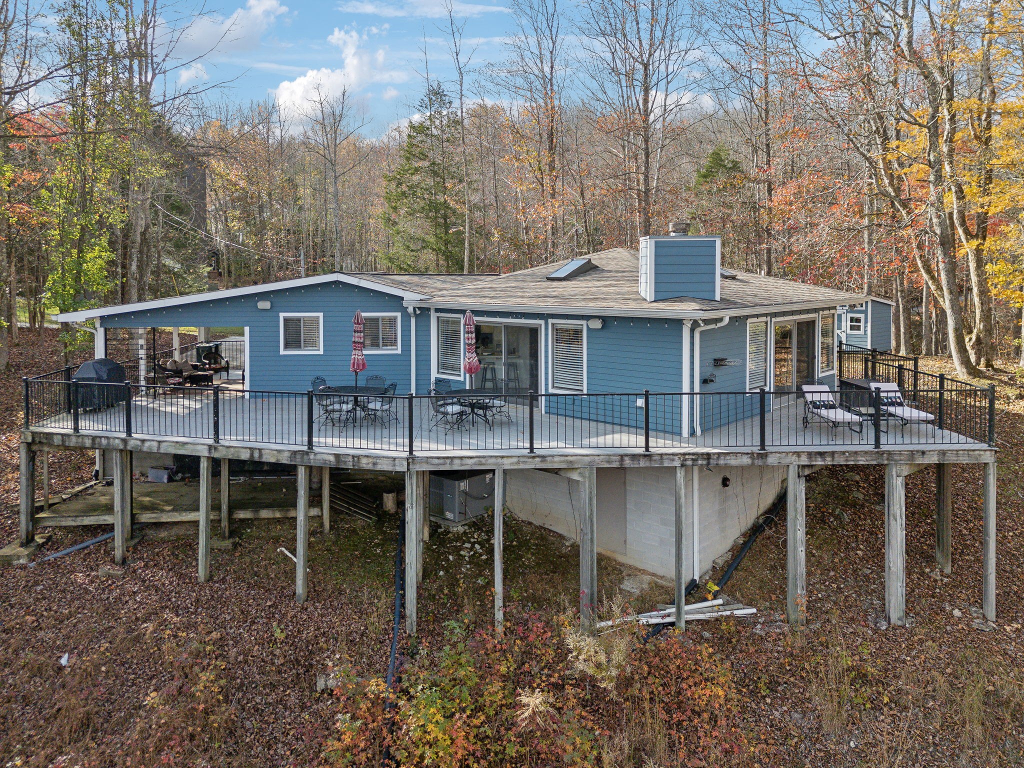 View of your beautiful home from the lake side.