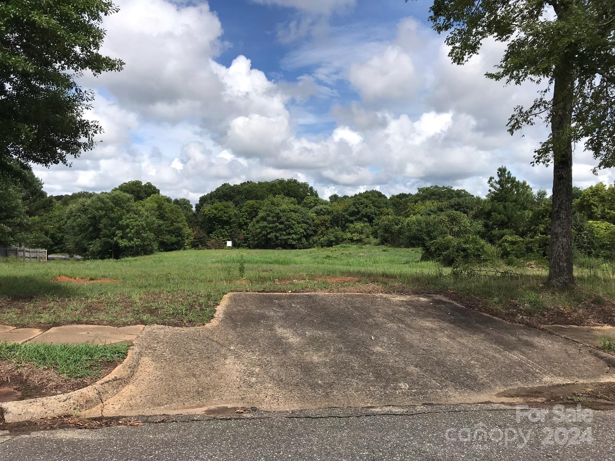 a view of outdoor space with green field and trees