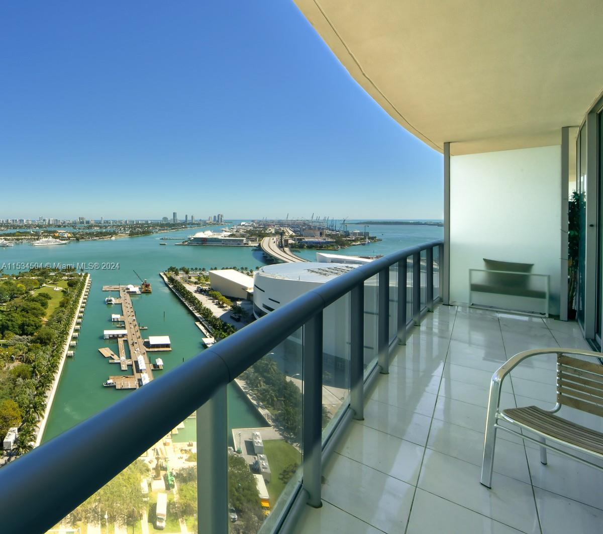 a view of balcony with furniture