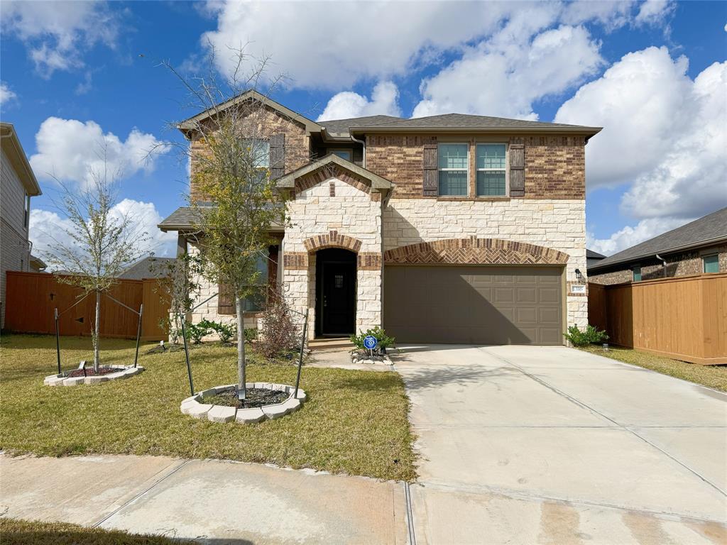 a front view of a house