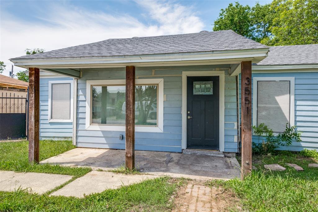 a front view of a house