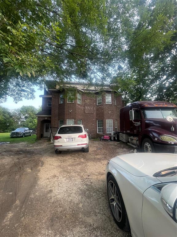 a car parked in front of house