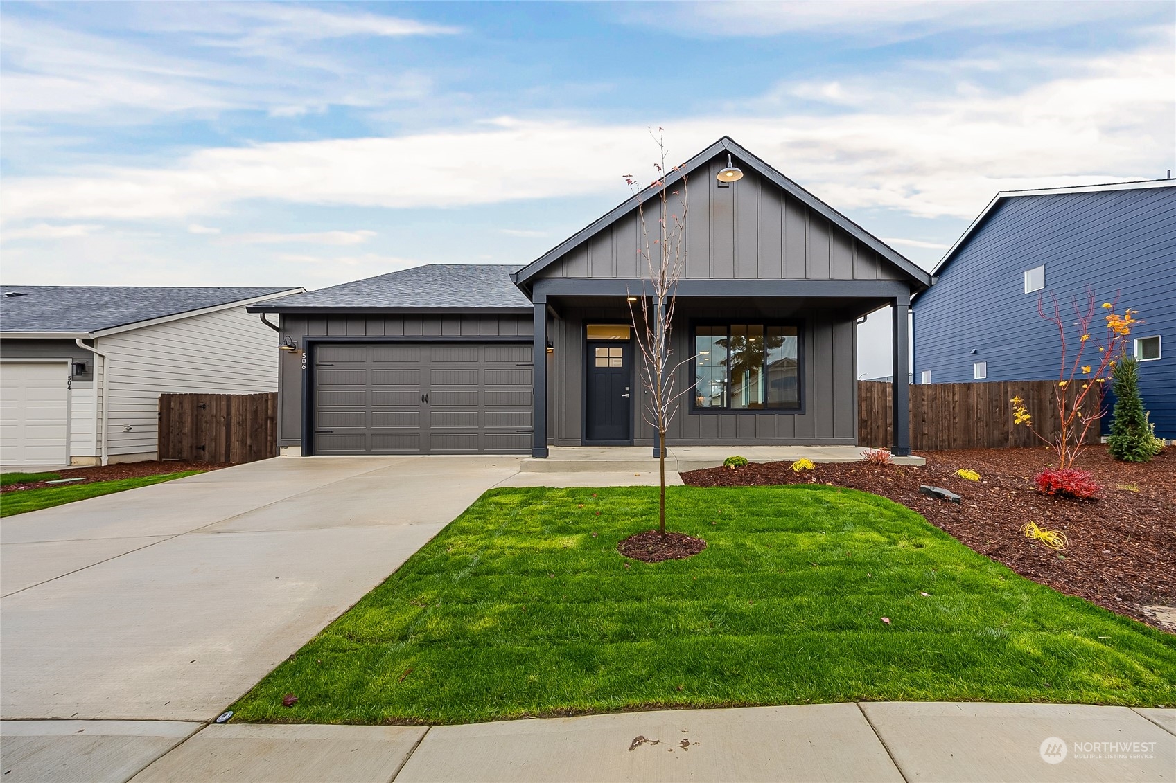 a house that has a garden