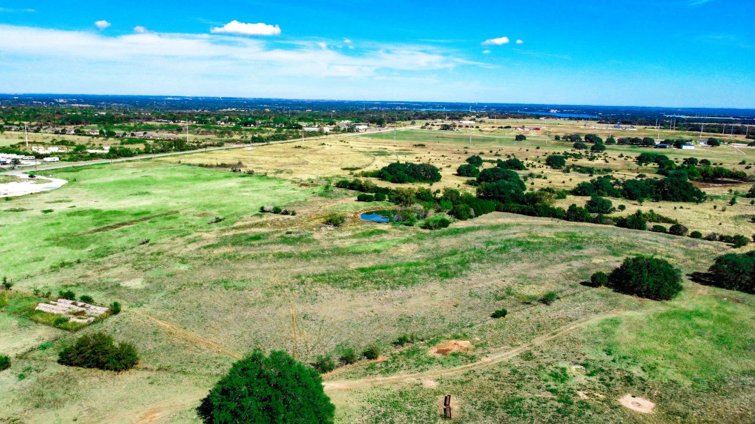 a view of a green field