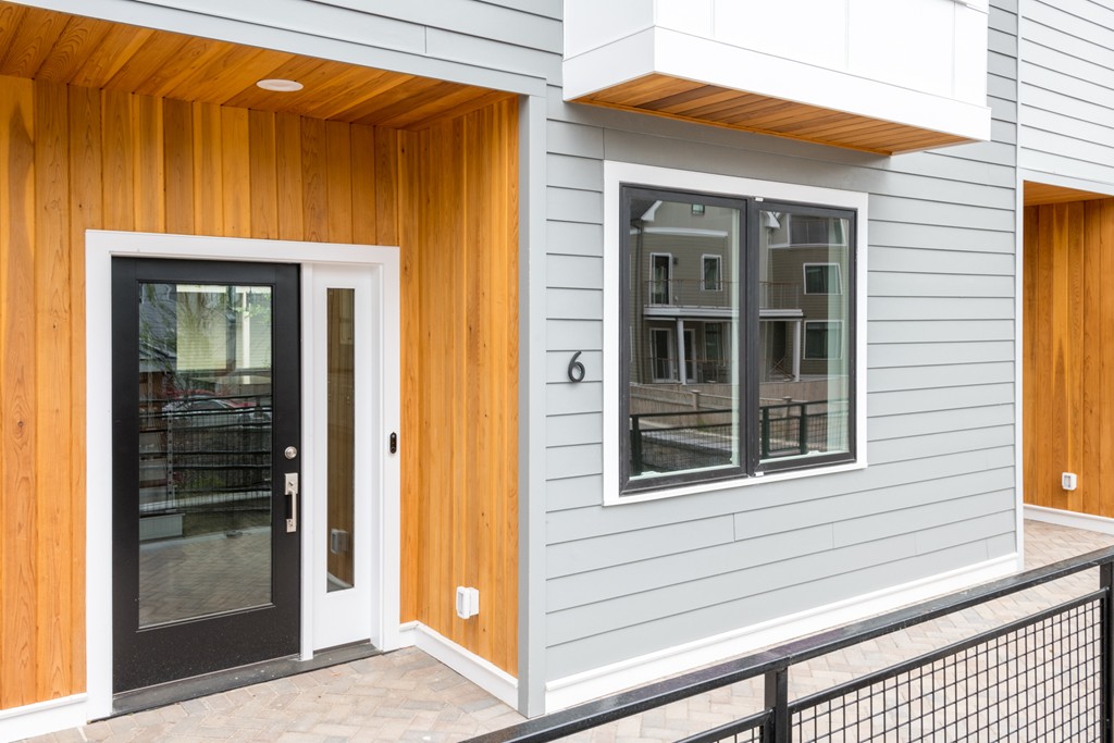 a view of front door of house