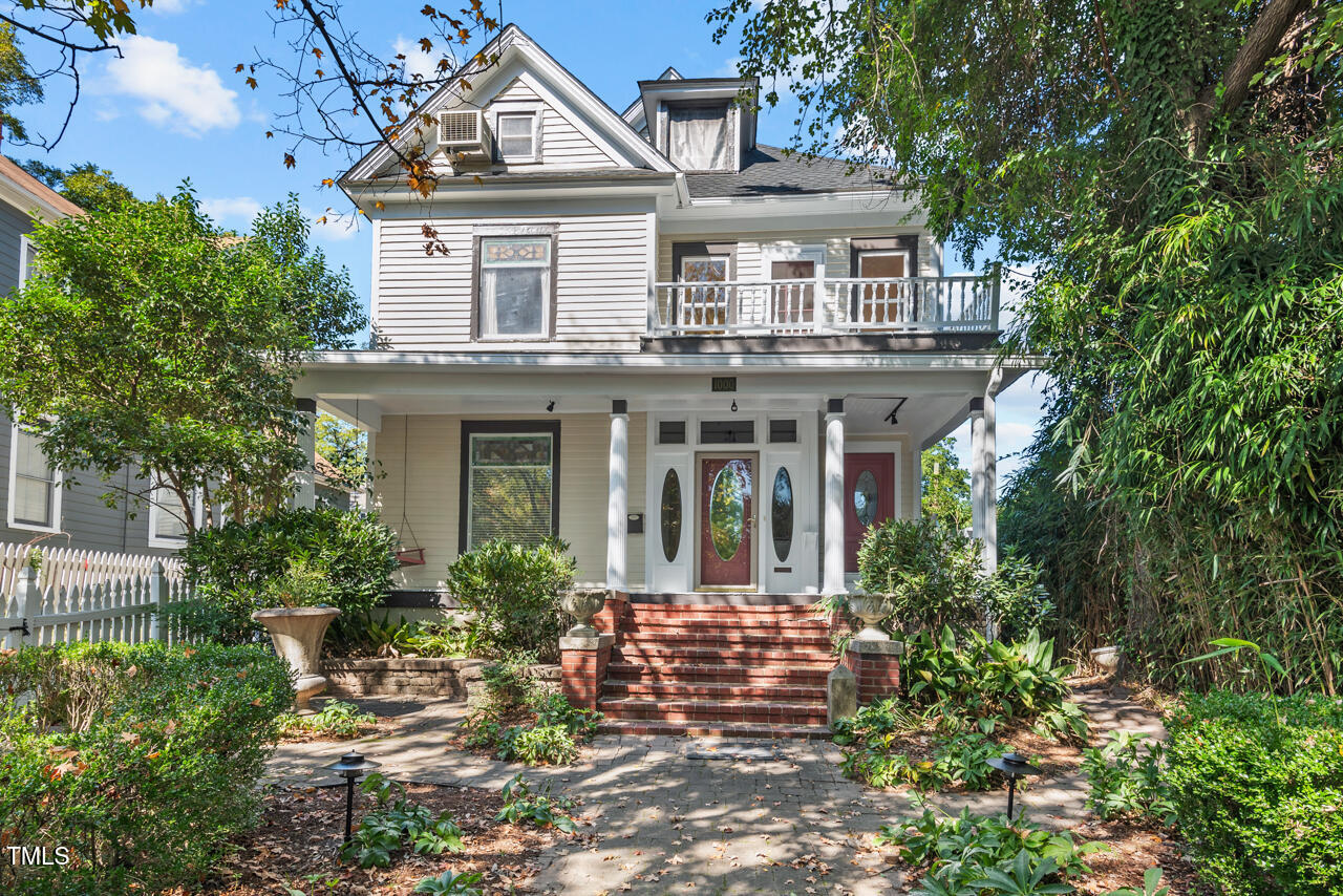 front view of a house with a porch