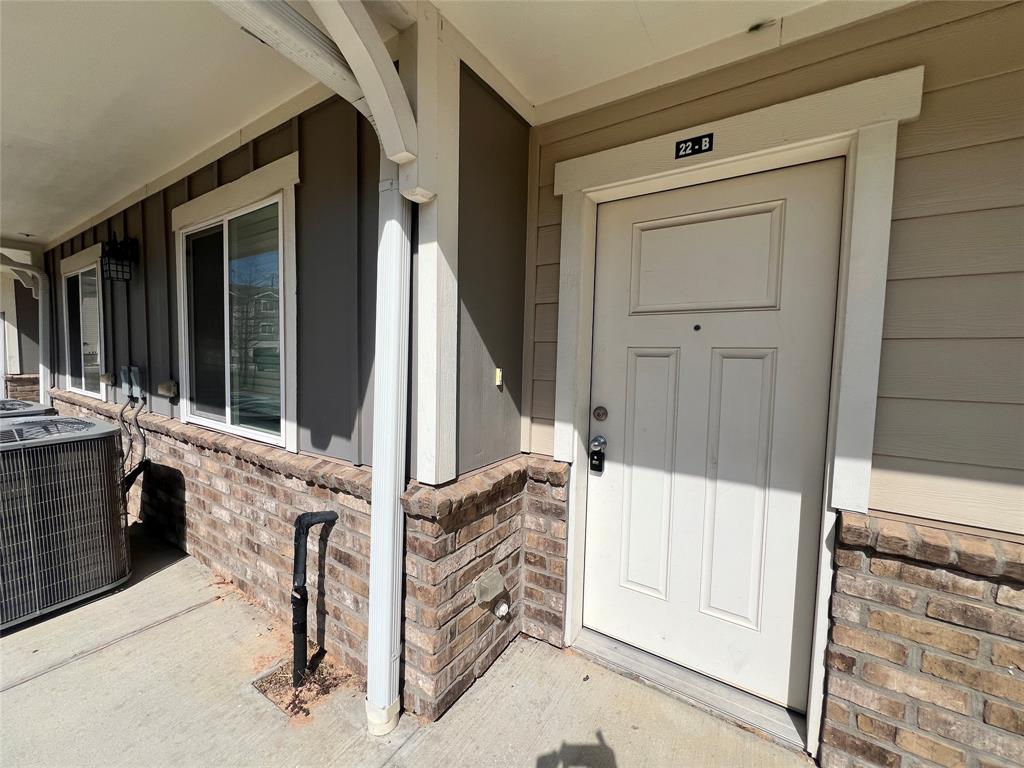 a view of front door of house