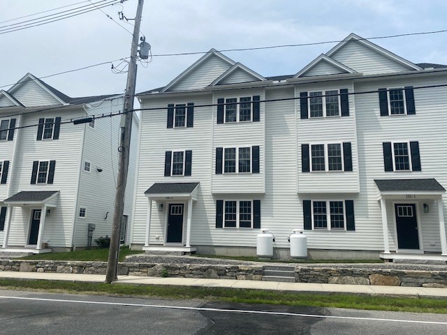 a front view of a house