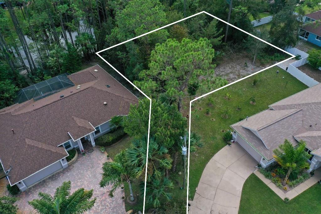 a aerial view of a house